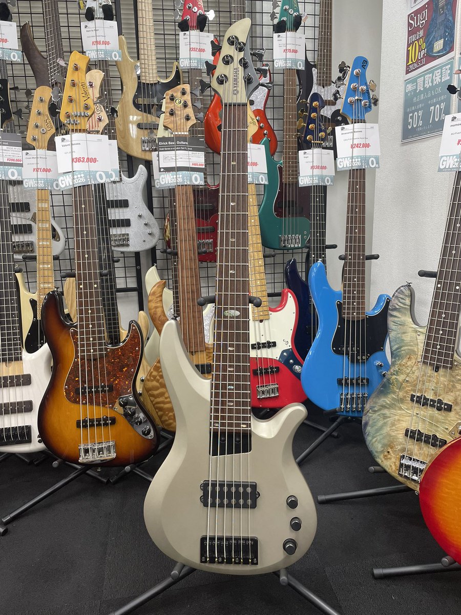 used】 YAMAHA RBX JM2 2007 ¥141,900 お手軽な値段で6弦ベースをお