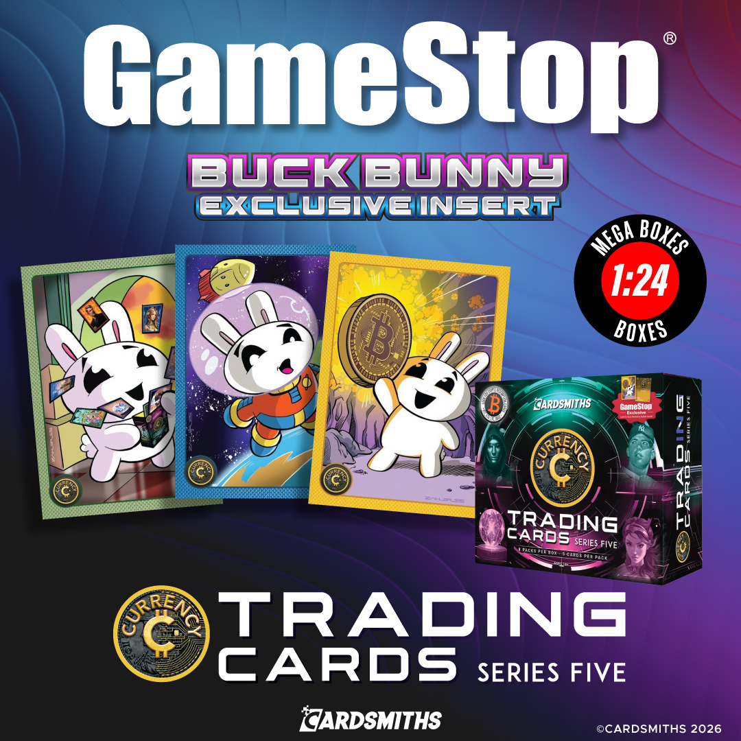 CARDSMITHS_'s tweet photo. Head to @gamestop  for the exclusive Buck Bunny inserts in Currency 5 Mega Boxes today.... while they still have some..... (hint hint)....

#BuckBunny
#MegaBox
#CurrencyCards
#Cardsmiths
#GME https://t.co/MJWRVDZdwQ