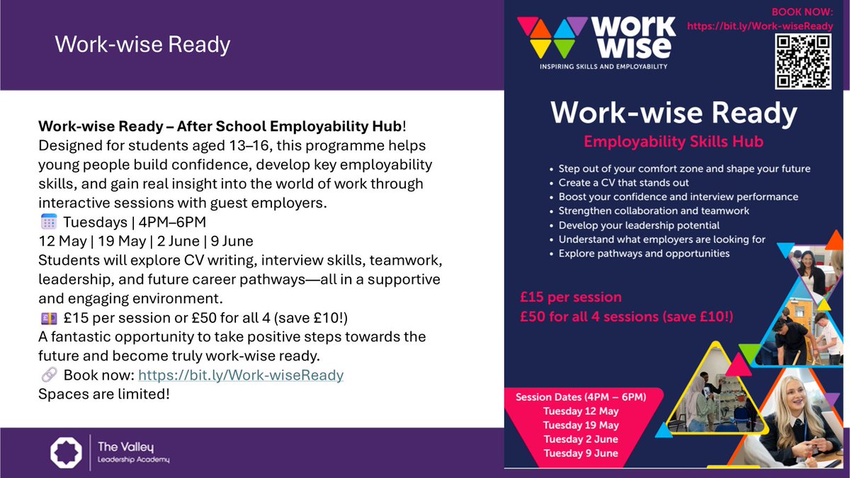 ValleyLAcademy's tweet image. Another great #LeadingMyFuture opportunity. #Ambition #Careers