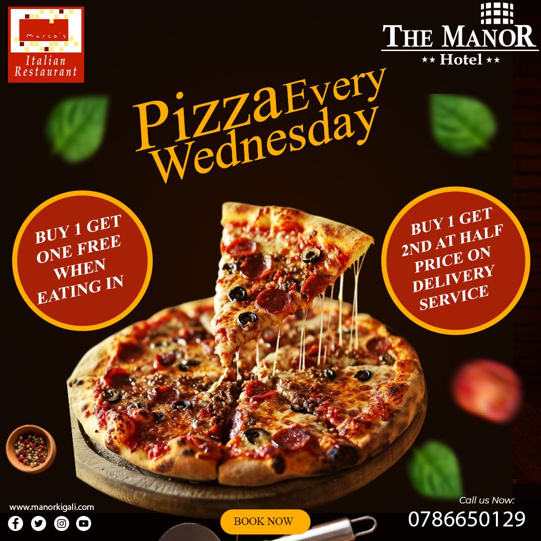 TheManorRW's tweet photo. ENJOY DELICIOUS PIZZA AT THE MANOR HOTEL! DONT MISS OUT! https://t.co/BMLPgYi3Vv