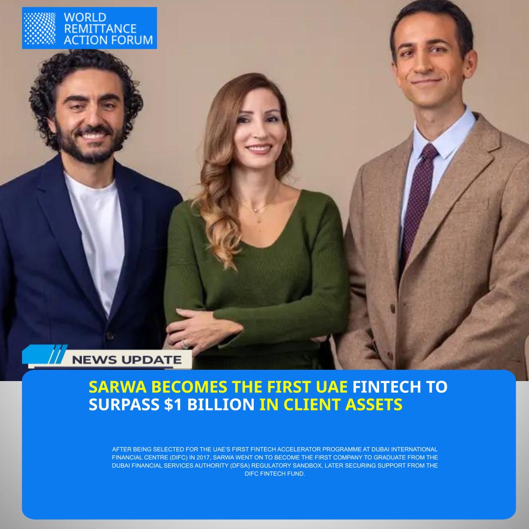 Sarwa (ثروة), one of the GCC’s most recognized investment and personal finance platforms, has surpassed $1 billion in client assets, becoming the first UAE-founded fintech to achieve this milestone.#Sarwa #Fintech #UAE #GCC #WealthManagement #Investment #DigitalFinance #Milestone
