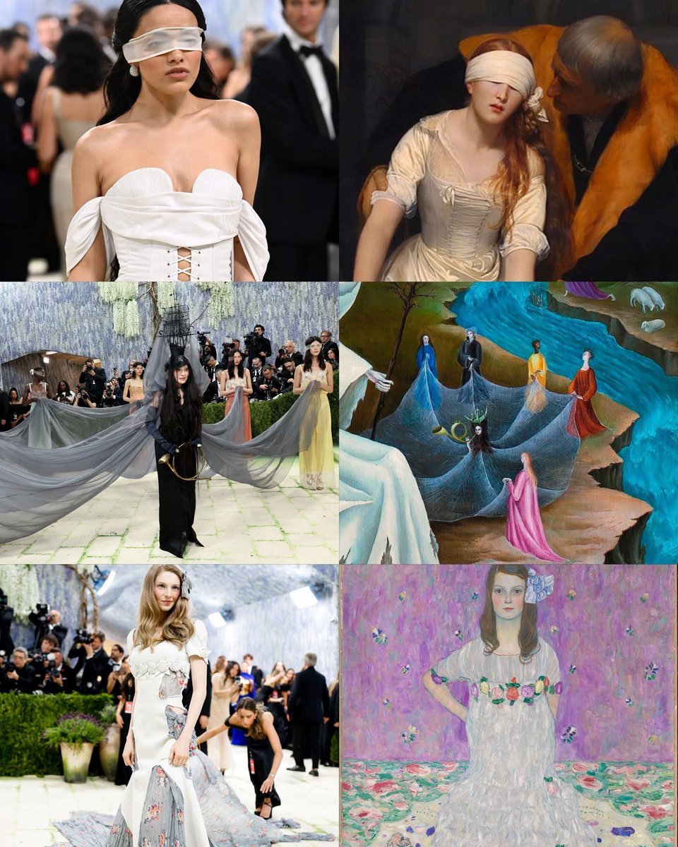 Estas recreaciones de pinturas en la Met Gala son increíbles.