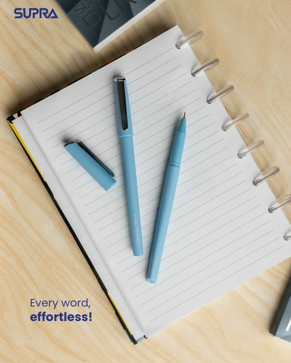 PensSupra's tweet photo. Good writing starts with a pen that doesn’t slow you down.

Supra Platina. Made for effortless words.
____
#SupraPens #SmoothWriting #WritingEssentials #EverydayWriting #PenLovers https://t.co/PDgZB6bo35