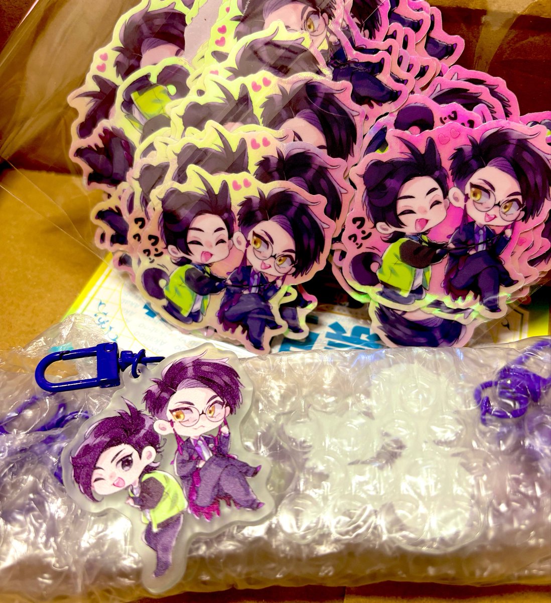 ncnct_'s tweet photo. ｷｮｶﾗの配布用で作ったの届いた～😊💕可愛のでは😭🙏💕💕 https://t.co/OdrK0gZFN9