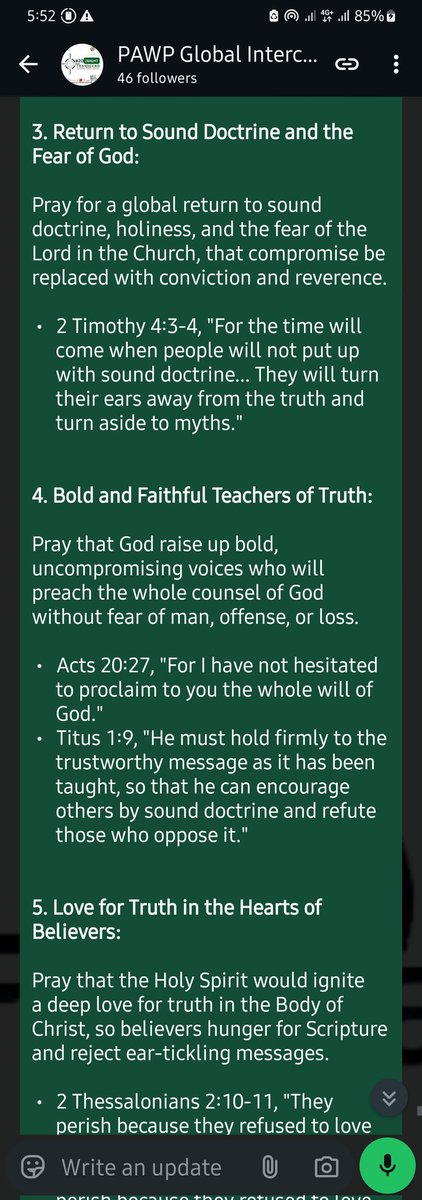 PawpPrayers's tweet image. Live Replay 📽️🎥🎙️🧭❗🔥
Yr. 5️⃣ | Day 1️⃣,7️⃣5️⃣4️⃣ of PAWP Global Prophetic Prayers. 

Join US NOW❗

05.00am WAT Daily. 
[Since 2021]
#TheYearof6ight   
#TAEGGDAC2026
#Thanksgiving
#The8PillarsofSociety
#The4PillarsofCivilisation
clubhouse.com/room/myXvk7ga?…