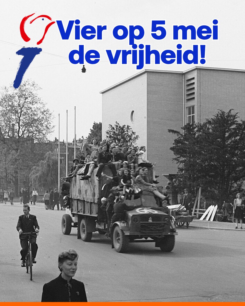 VVDUtrecht's tweet photo. Vrijheid is het waard om gekoesterd en verdedigd te worden. En gevierd. Dat doen we vandaag.

De Utrechtse VVD wenst iedereen een fijne bevrijdingsdag! https://t.co/bqGrJdLLUE