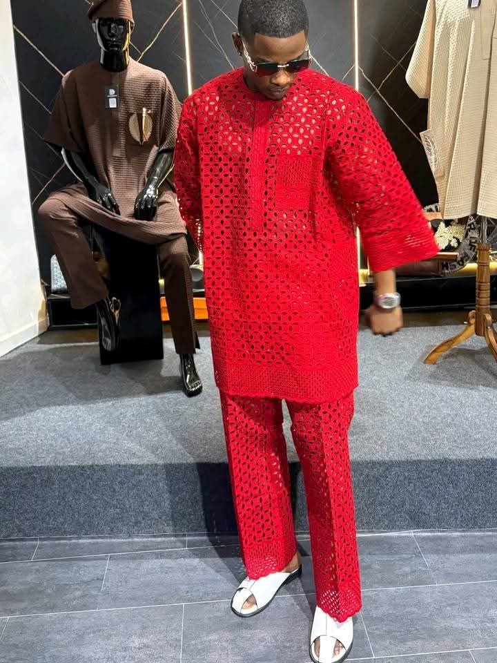 Prince_JimmyG's tweet photo. Trending men lace outfit ✨️ 

What used to be the most hated is now an expensive elegance among guys https://t.co/uWPlDonesD