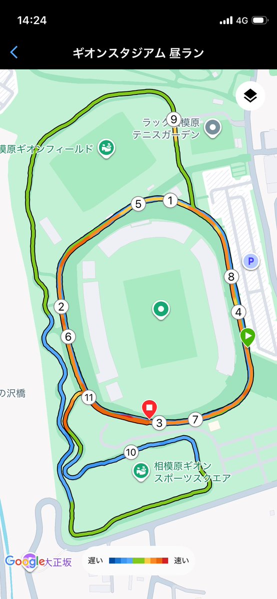 siro_puyo's tweet image. 1時間のペース走のつもりが、軽いビルドアップ走になっていた件…
暑かったけど、風が程よくあり、ついついペースが上がっていき、最後は5分切りでフィニッシュでした。ゆっくり長い距離を走るをテーマに頑張りたいんだけどつい…w
なにか身近な目標を作って頑張ってみようかな？
#ランニング