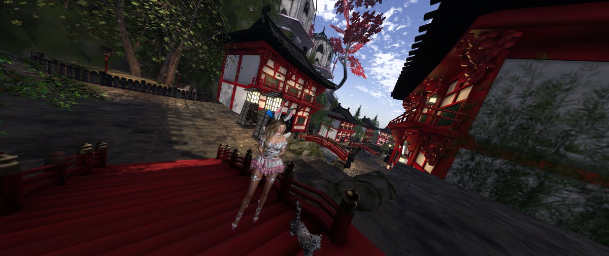 U_key_No03's tweet image. ティータイム前に♪
ここを散策～♪
Heian 
maps.secondlife.com/secondlife/Hei…
#SecondLife #VirtualSpace #Metaverse 
#Fantasyfair2026 #Fantasy_Faire_SL