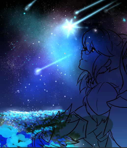Hweikadah's tweet photo. trust the process ass background drawing method ( i love how this is coming out) https://t.co/4diXJK0afz
