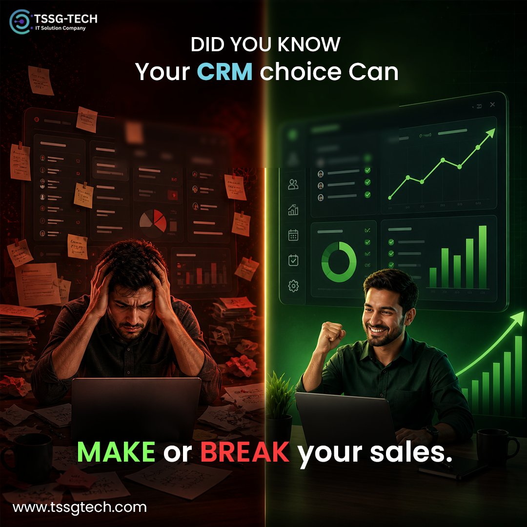 Tssgtech's tweet photo. Your CRM can make or break your sales. 📉📈

Stop losing leads &amp; missing follow-ups.
Start tracking, automating &amp; converting smarter. 🚀
👉 You don’t need more leads, you need a better system.
🌐 https://t.co/fpQCyMpEon

#CRM #Sales #Marketing #BusinessGrowth #Automation #Startup https://t.co/s5hZ0wfCe8