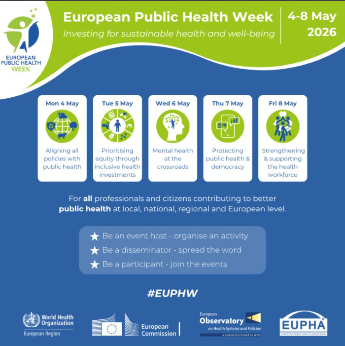 jadementia's tweet photo. #JADEHealth_EU is ready to be part of the European Public Health Week! We all need to contribute to a shared goal of improving public health

Be part of this collaborative initiative, get inspired for collective action for better health!
More 📷 : https://t.co/LXeqE4BRSh https://t.co/VxqaQv6Hjk