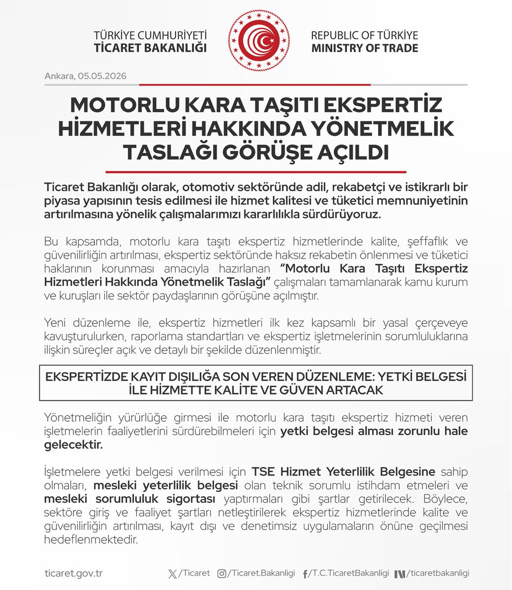 T.C. Ticaret Bakanlığı tweet media