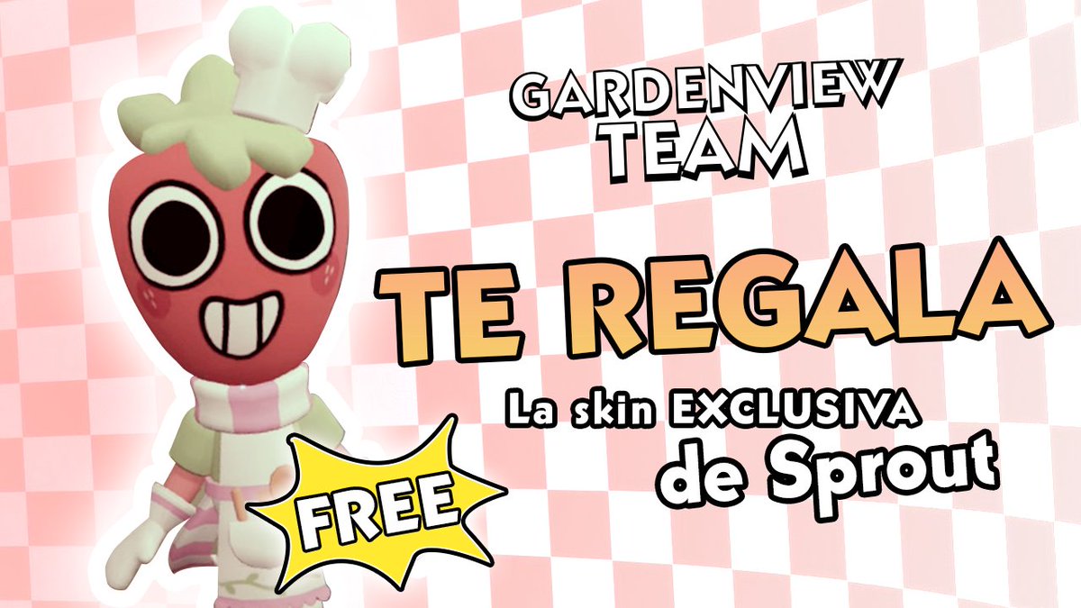 Gardenview_team's tweet photo. ¡¡𝗦𝗞𝗜𝗡 𝗘𝗫𝗖𝗟𝗨𝗦𝗜𝗩𝗔 𝗗𝗘 𝗦𝗣𝗥𝗢𝗨𝗧 𝗚𝗥𝗔𝗧𝗜𝗦!!    

Únete a @Gardenview_team 
Completa la verificación mencionando que quieres participar para conseguir la skin exclusiva de Sprout.

Los 𝟯 primeros se llevarán 𝟭𝟬𝟬 𝗿𝗼𝗯𝘂𝘅 (𝗞𝗲𝘆 𝗚𝗹𝗼𝗯𝗮𝗹) c/u
𝚴𝚶 cuentas nuevas o recién creadas.    

Enlace del Discord: https://t.co/G22pQOLjr6 
#Dandysworld #roblox
