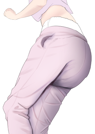 ふぁんぼ進の捗です!恥ずかしパジャマw
ここだけ見ると膨らんでるし見えちゃってるしで〇ちゃんなんですけど、全体のシルエットで見ると大人…みたいなのが好きですw 