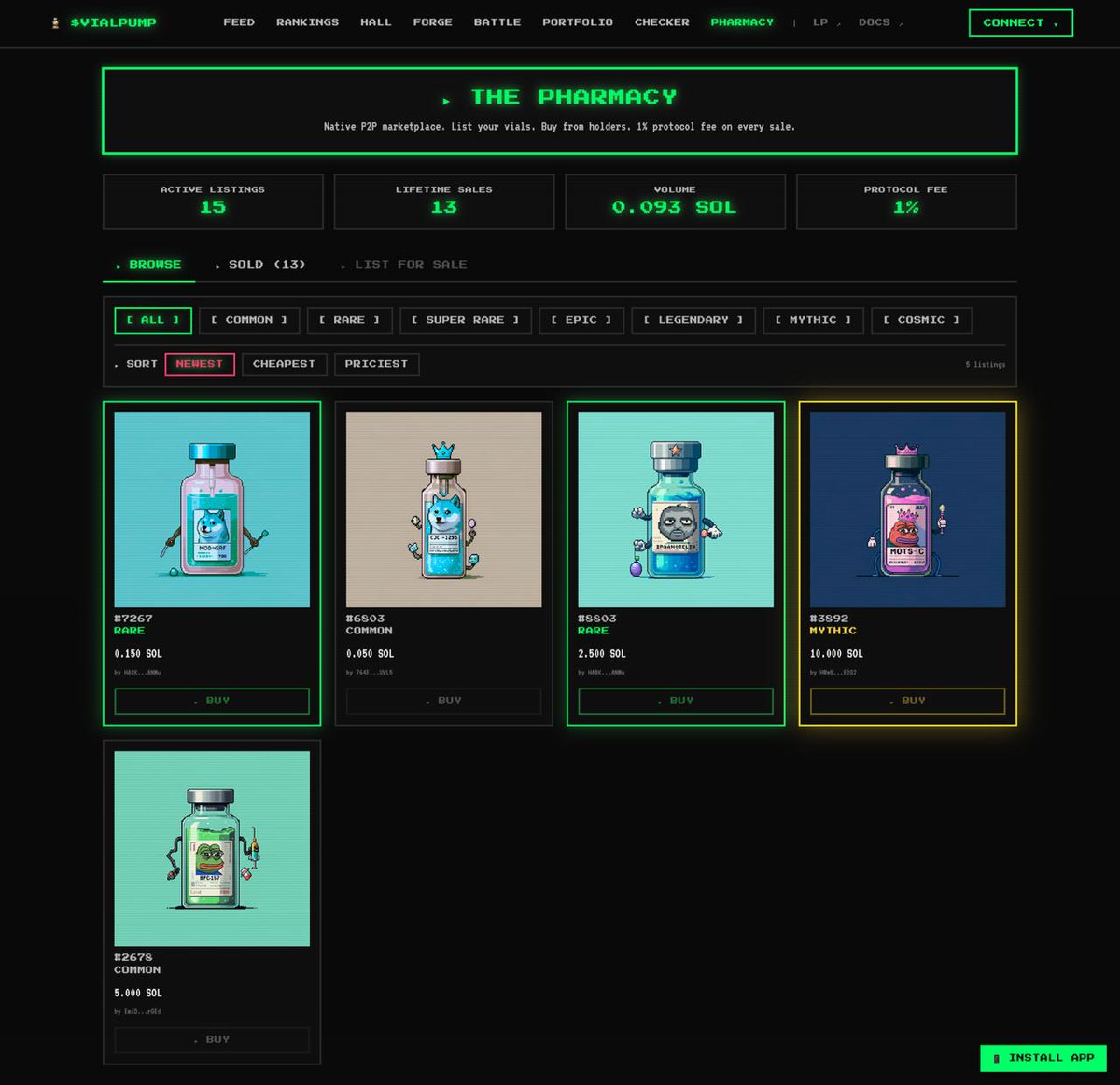 vialpump's tweet photo. The Ecosystem is Breathing. Real Volume, Real Growth. 

We’re seeing early volume in the Pharmacy—which means real buy pressure and real use cases are happening.

To support our investors, we’re launching an NFT Buyback Program funded by 24h creator fees.

🧪 Mechanism: Currently under research to ensure maximum impact.

We don't just build; we sustain.