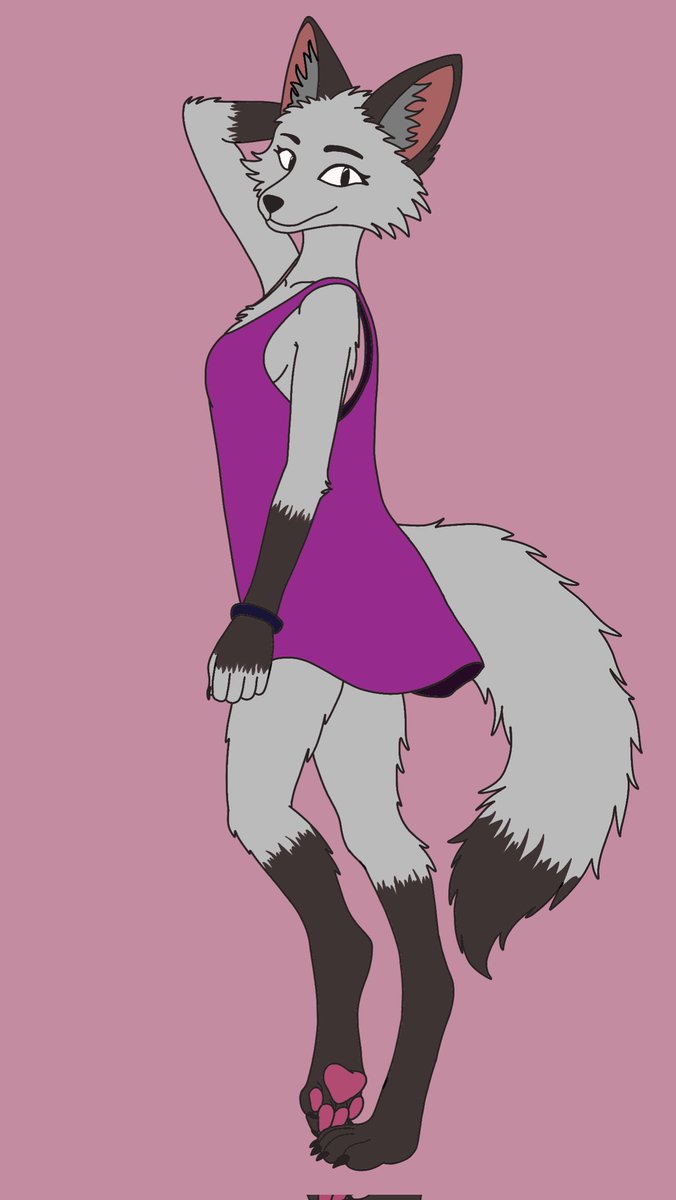 Birb_AS02's tweet image. A Commission I made some months ago... 🦊🤍

#furry #anthro #draw #fox #model