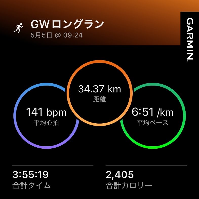 pokegomasapyon's tweet image. GWロングラン🏃‍♂️‍➡️
終盤暑かったなぁ
#ランニング