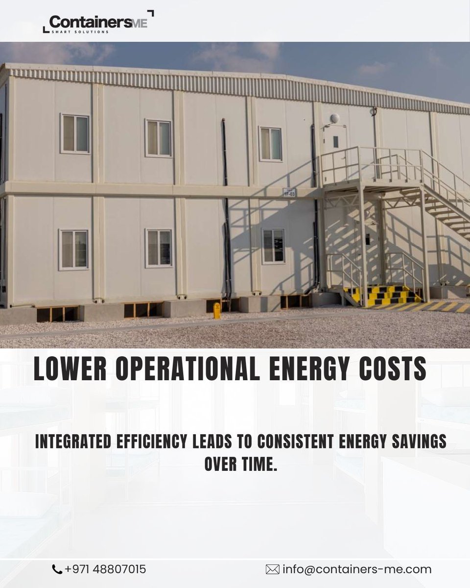 Containers_me's tweet image. Is Energy Efficiency Built Into Modular Containers?

Built-in efficiency means lower energy costs.

#modularcontainers #energyefficiency #modularconstruction #sustainability
