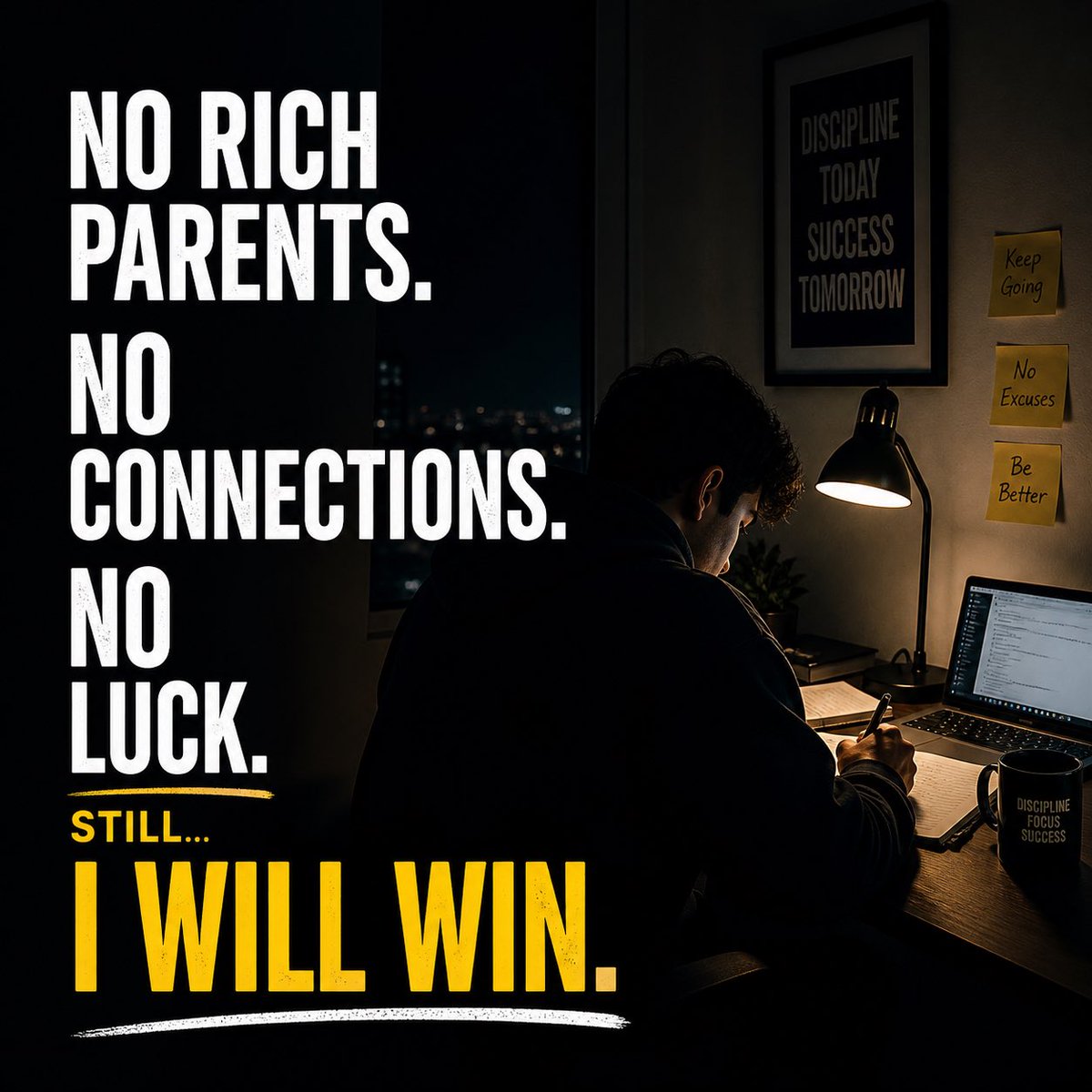 EarnWithAyush's tweet image. Nobody is coming to save you.

No shortcuts.

No excuses.

Just you vs your habits.

Start today.

#selfimprovement #motivation #earnonline #discipline