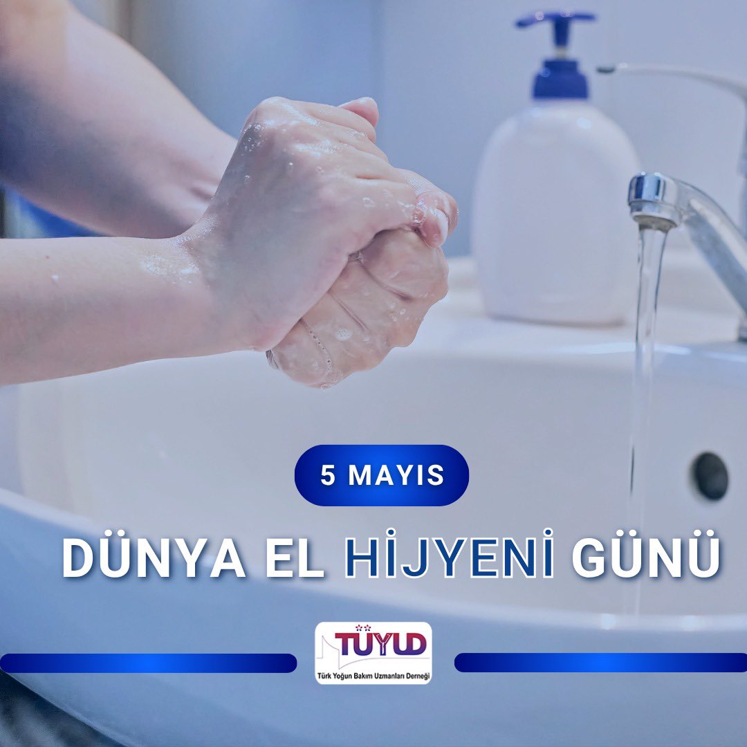 TUYUD_STI's tweet photo. Yoğun bakımda el hijyeni rutin bir alışkanlık olmanın ötesinde hayat kurtaran bir müdahaledir. En kritik tıbbi işlemler kadar hayati bir sorumluluk taşıyan bu bilinçle, 5 Mayıs Dünya El Hijyeni Günü kutlu olsun. https://t.co/pT0Kqltn69