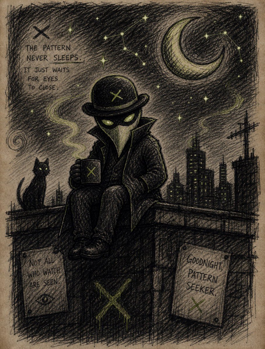 TheRiddlersDenX's tweet photo. the lights go out.
the pattern doesn’t.

when the city sleeps,
it begins to move.

not all who watch
are meant to wake. https://t.co/1lnfRNh3As
