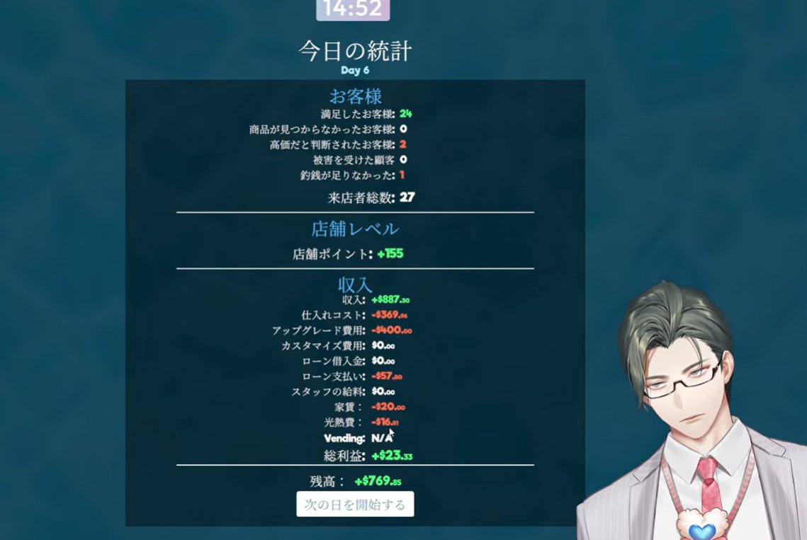 whoever said vtubers weren't educational are wrong. i'm currently learning the japanese terminology for profit/loss and other business jargon from a supermarket simulator stream. highly educational if you ask me,