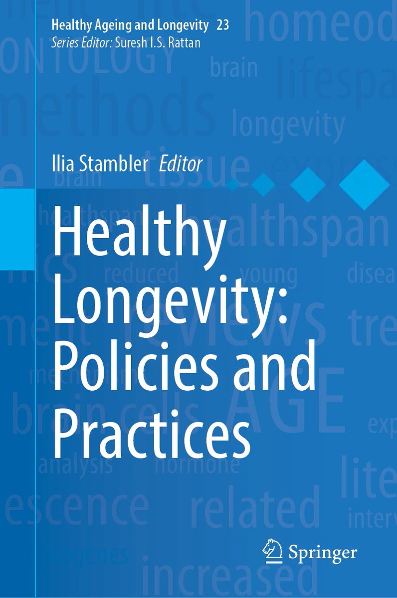 ILAISRLA's tweet photo. I am delighted to announce that our book “Healthy Longevity: Policies and Practices”, a part of the Springer Nature “Healthy Ageing and Longevity” book series, has been published! This is the world's first collected monograph on the subject.
https://t.co/4OgAGqaluD https://t.co/Ss0k6BWNPW
