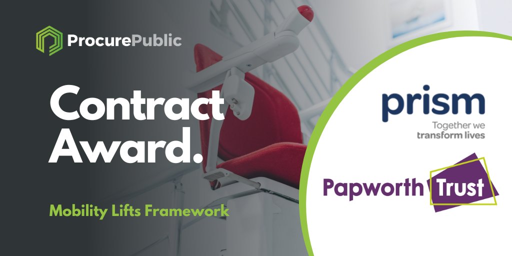 Procure_Public's tweet photo. Announcing the successful Contract Award between @Papworth_Trust &amp; @Prism Medical UK through our Mobility Lifts Framework.

Unlock the power of public sector collaboration with our framework solutions 🙌

Try our live chat icon to get in touch: https://t.co/trKR5PdA0u https://t.co/eXICOBhzgn