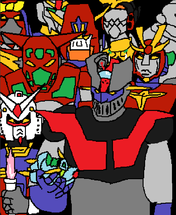 BefRevival's tweet photo. Viltrumites but it's super robot wars https://t.co/V60iEh2ICx