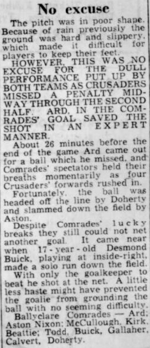 Ballyclare Comrades History tweet media