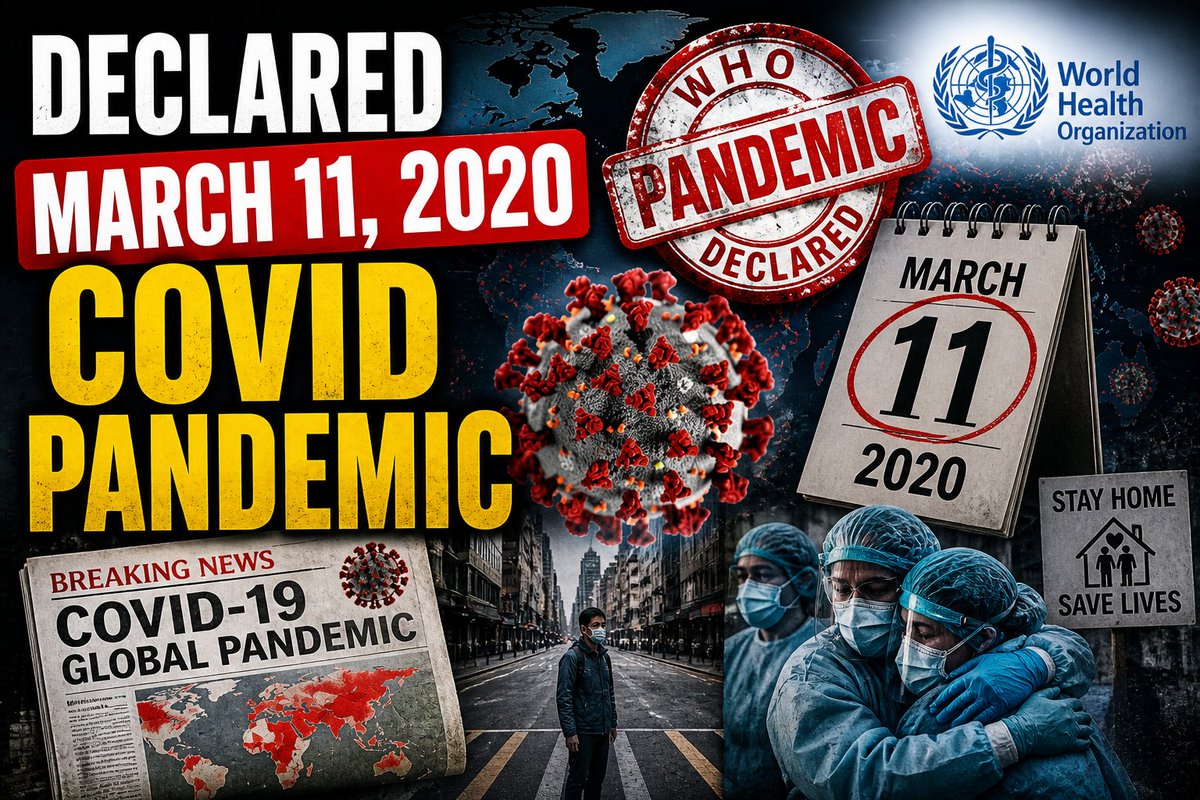 con_nectinder's tweet image. let’s collect a list of dates that actually changed the world.

i’ll start 👇

1. March 11, 2020: Covid Pandemic