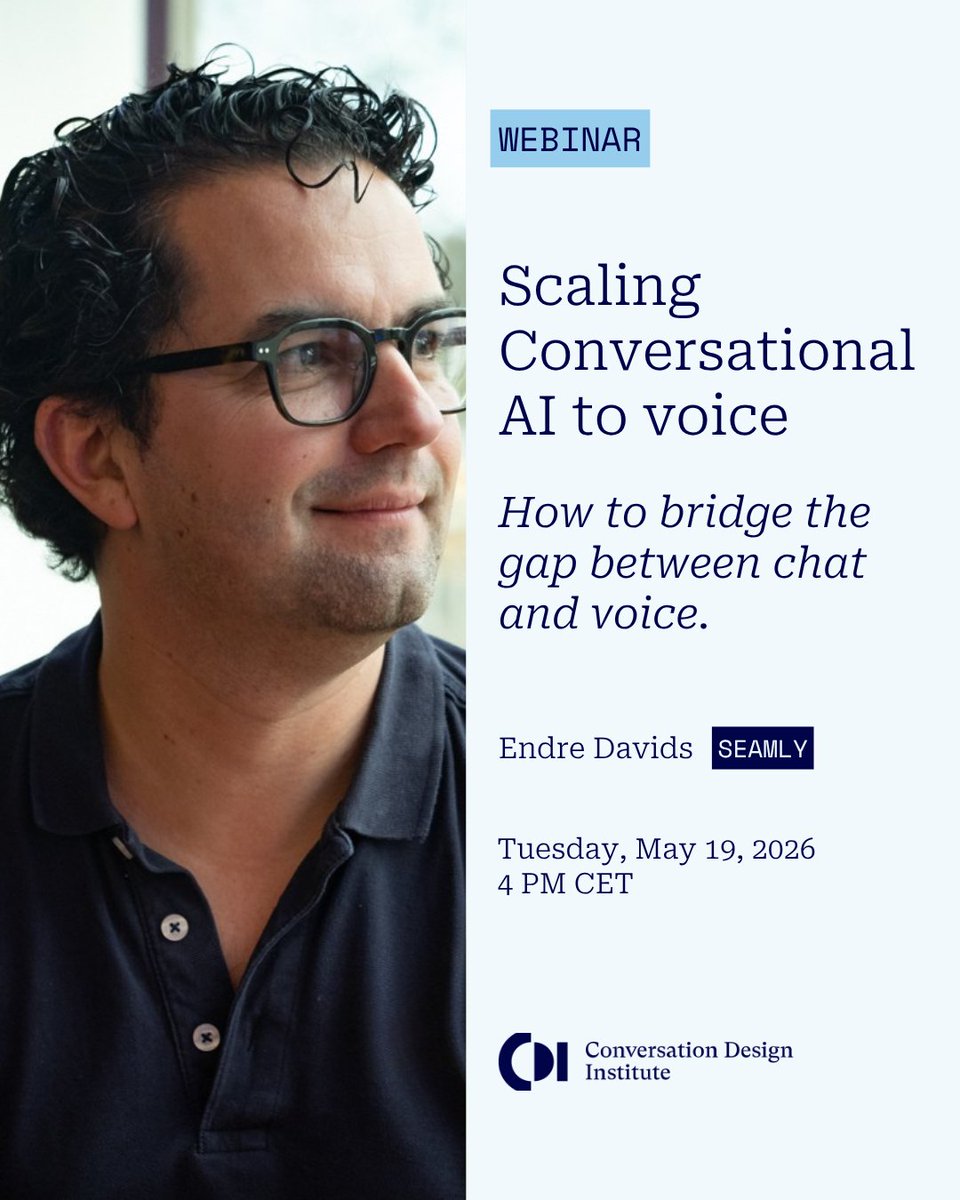 Conversation Design Institute tweet media