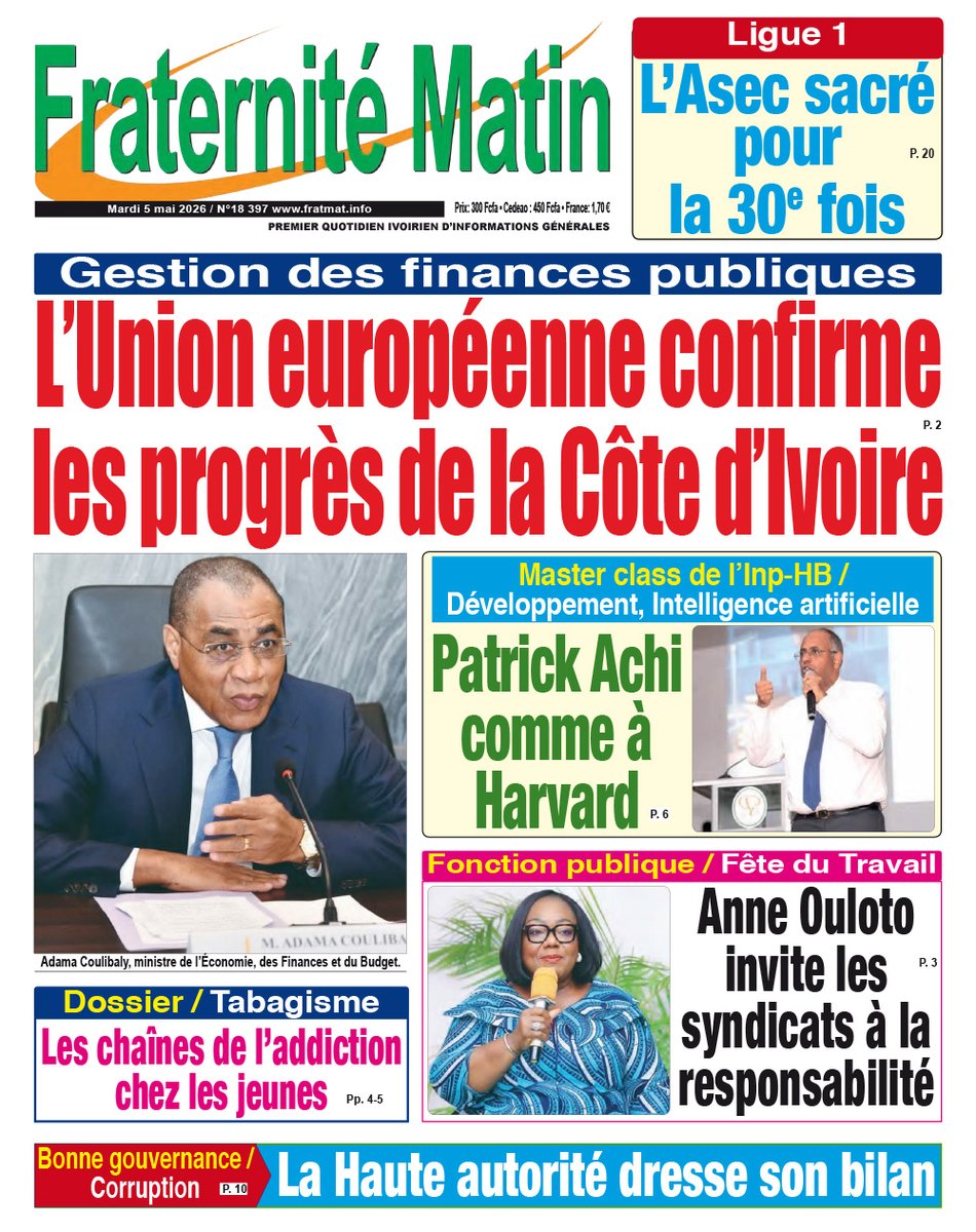 Fraternité Matin tweet media