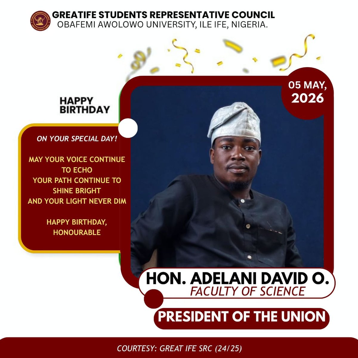 Great Ife Students' Representative Council tweet media