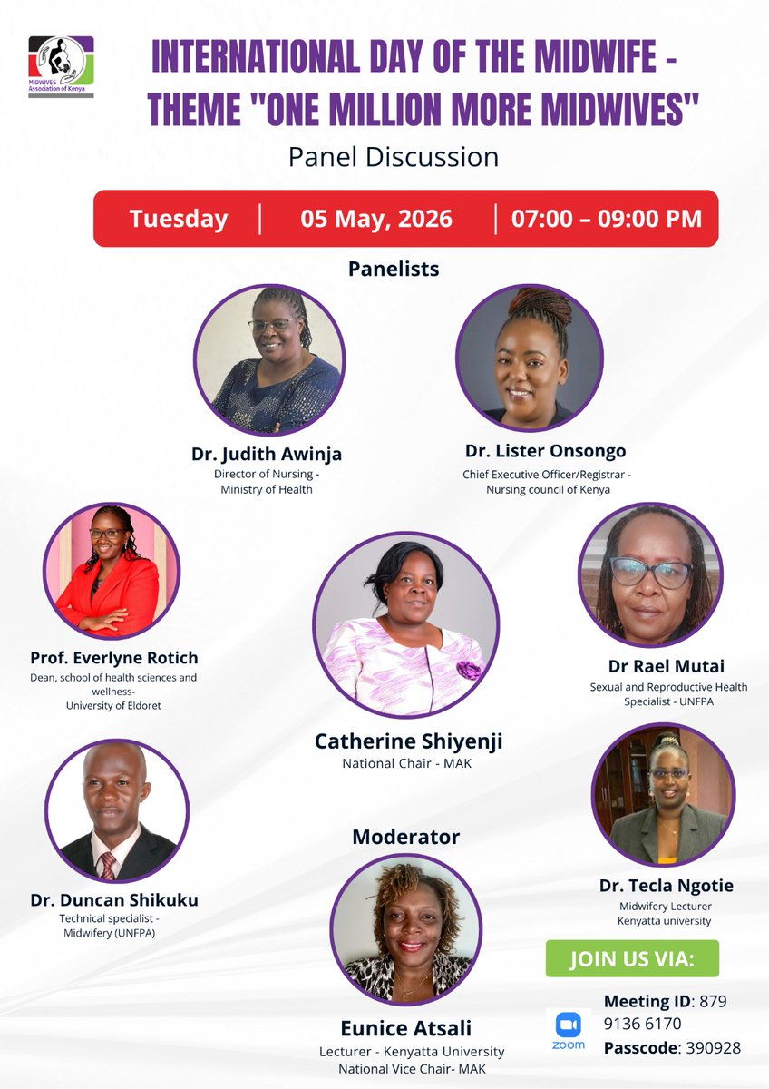 raelmutai's tweet image. Today the world marks #IDM2026. It is a moment of recognition of midwives, and a moment to act. Every 2 minutes, a woman dies from complications of #pregnancy &amp;amp; #childbirth.  Most of theses deaths are preventable. #MMR, #SDG3, #Matrnalhealth @UNFPAKen @Kenyamidwives @MOH_Kenya