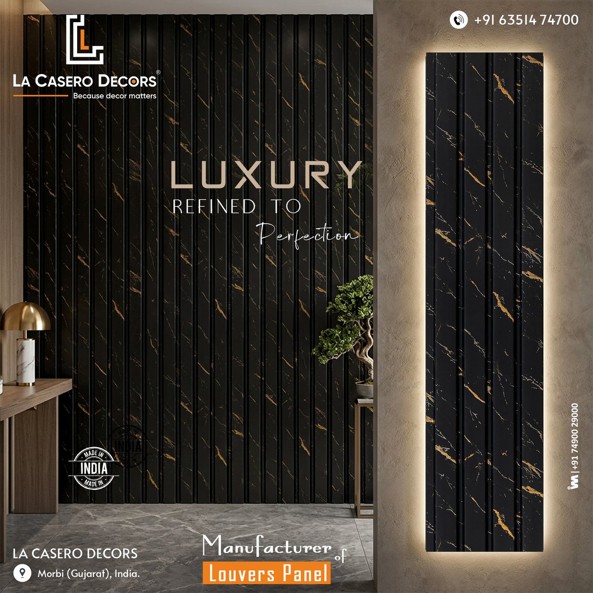 ibais_wooden's tweet image. LA CASERO DECORS(MORBI)

For enquiry via WhatsApp click:
ibais.biz/6351474700

Mr. Jill Bhalodiya: +91 6351474700
#LouversPanel #walllouvers #walldecor #WallPanels #LouversManufacturer #InteriorDesignIndia #MadeInIndia #HomeDecor #ModernInteriors #LuxuryLiving
.
@ibais_wooden