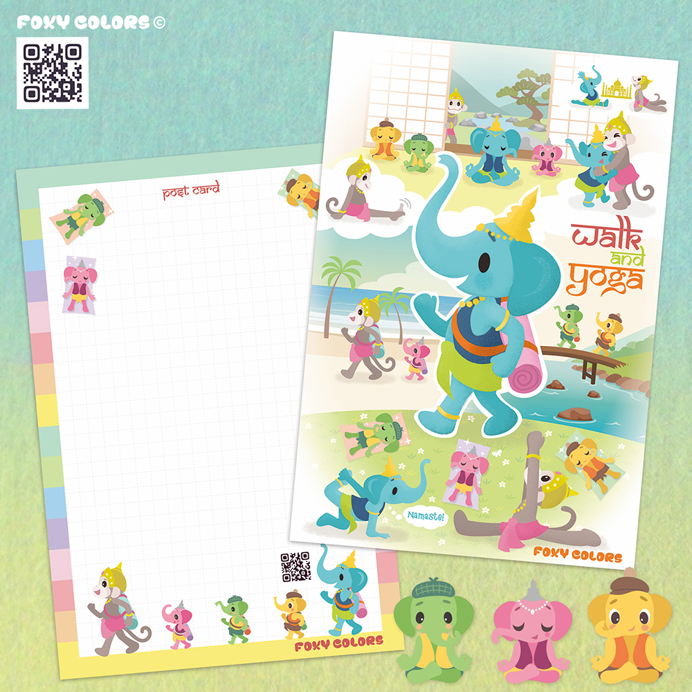 FoxyColors's tweet photo. Walk and Yoga - てくてくヨガさんぽ
https://t.co/dpBRGfPH43

#foxycolors #ゾウ #elephant #ガネゾー #GANEZO #ガネーシャ #Ganesha #ヨガ #yoga #ハヌマーン #Hanuman #ウォーキング #walking #アウトドア #outdoor #ナマステ #namaste #イラスト #illustration https://t.co/BS2n9wzvFn