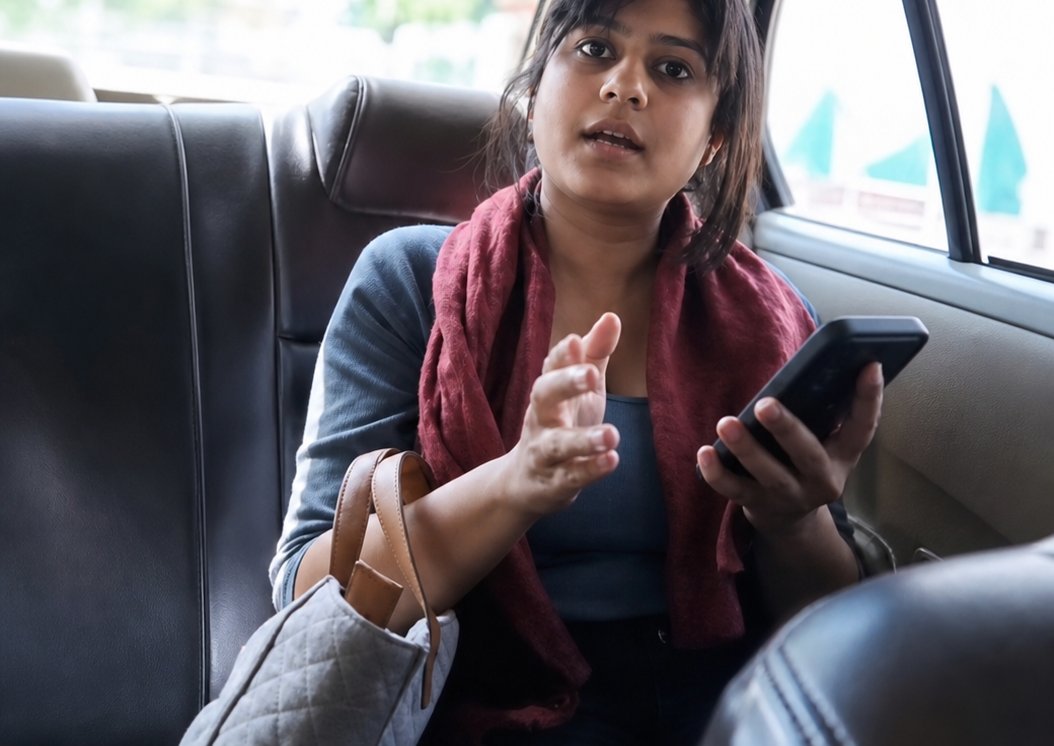 A woman was sitting in a cab in Delhi.

When they reached the location, the driver asked for the fare.

The woman refused and started bragging about being a journalist, saying, "You spoke rudely."

The driver said, "Sister, why did I speak rudely to you? You pay the bill and go."