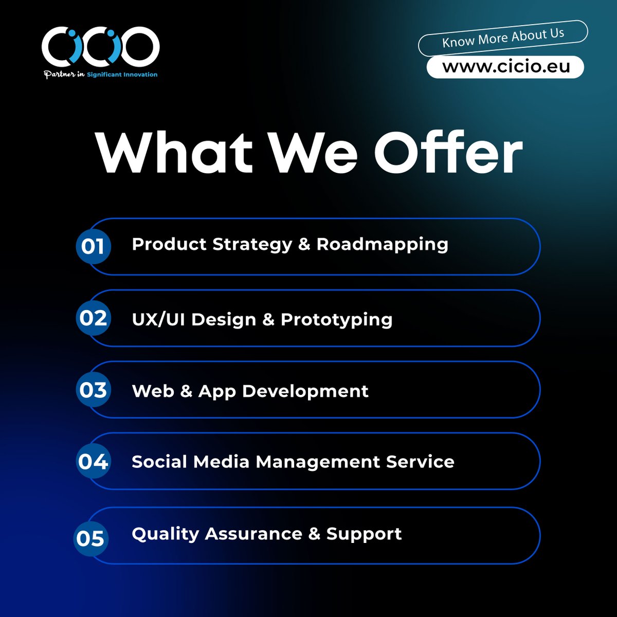 What We Offer!
We create powerful digital experiences through web development, marketing strategies, branding, and modern design solutions.