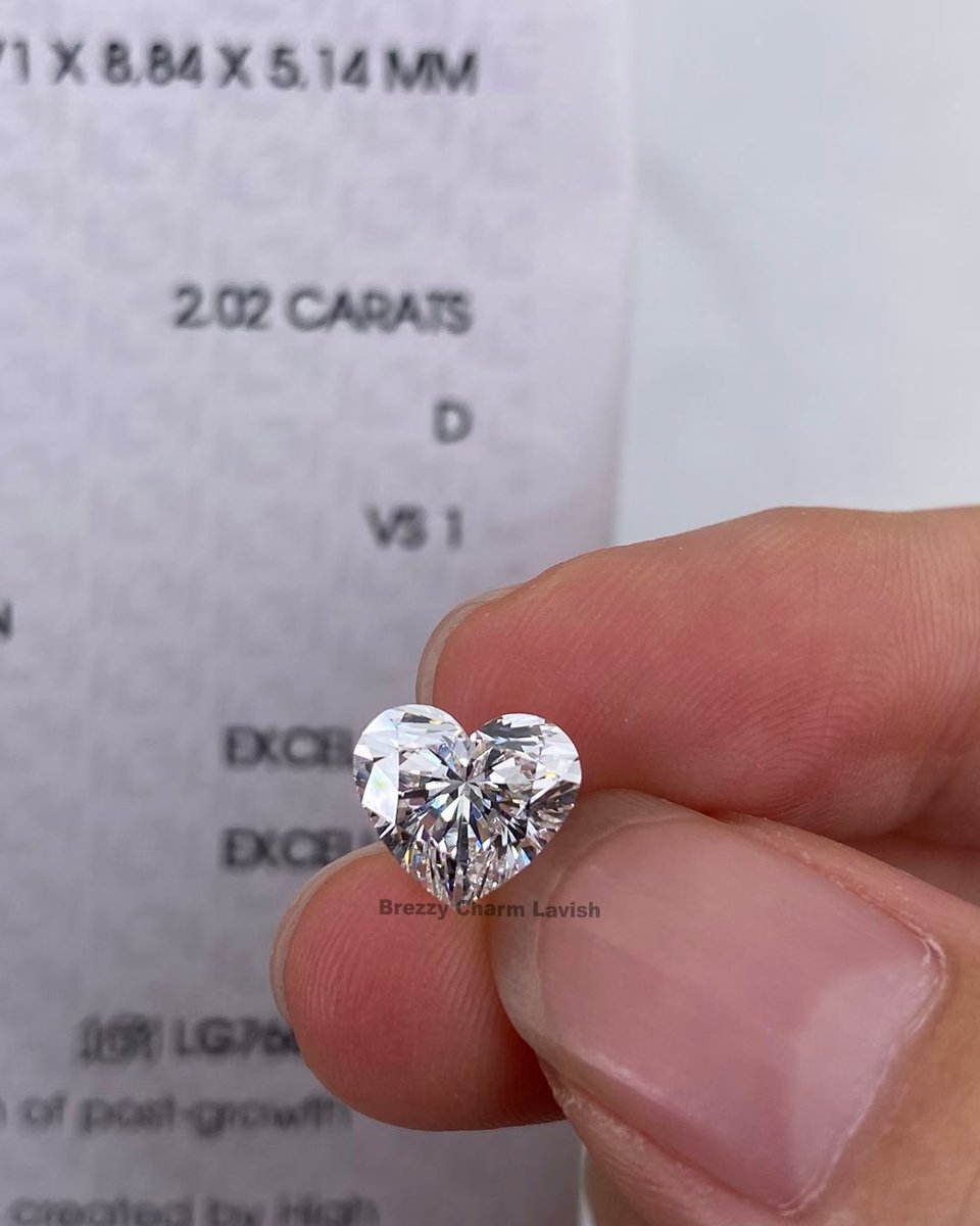 BrezzyLavish's tweet image. Exquisite Heart Shape Lab Grown Diamond
✨ 2.02 CT | D Color | VS1 ✨
----(050526A)----
🌐 lavishlabgrowndiamond.com 
📱 +91 94848 41948
#LabGrownDiamond #HeartShapeDiamond #DColorDiamond #VS1Diamond #LuxuryJewelry #DiamondLover #LavishDiamonds #lavishlabgrowndiamond #lavishdiamond
