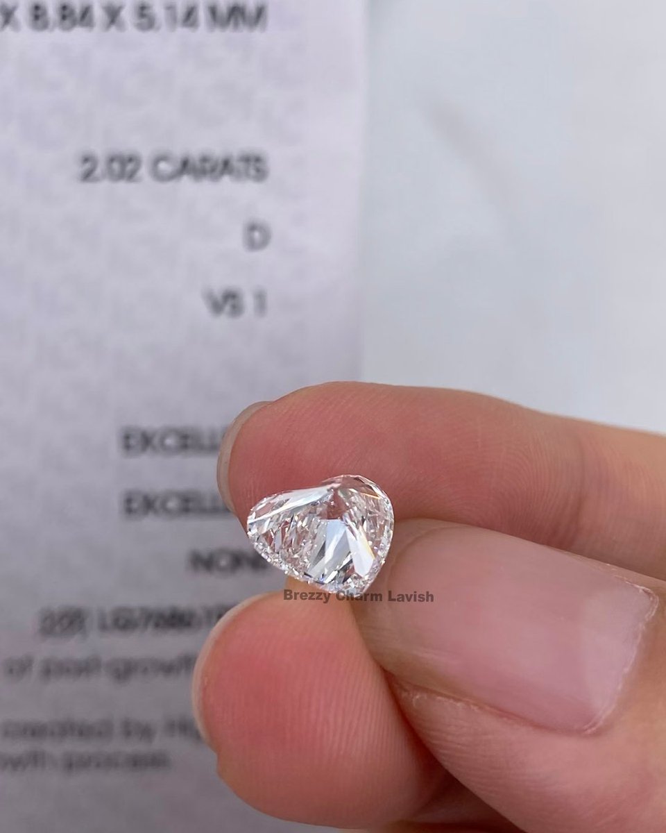 BrezzyLavish's tweet image. Exquisite Heart Shape Lab Grown Diamond
✨ 2.02 CT | D Color | VS1 ✨
----(050526A)----
🌐 lavishlabgrowndiamond.com 
📱 +91 94848 41948
#LabGrownDiamond #HeartShapeDiamond #DColorDiamond #VS1Diamond #LuxuryJewelry #DiamondLover #LavishDiamonds #lavishlabgrowndiamond #lavishdiamond