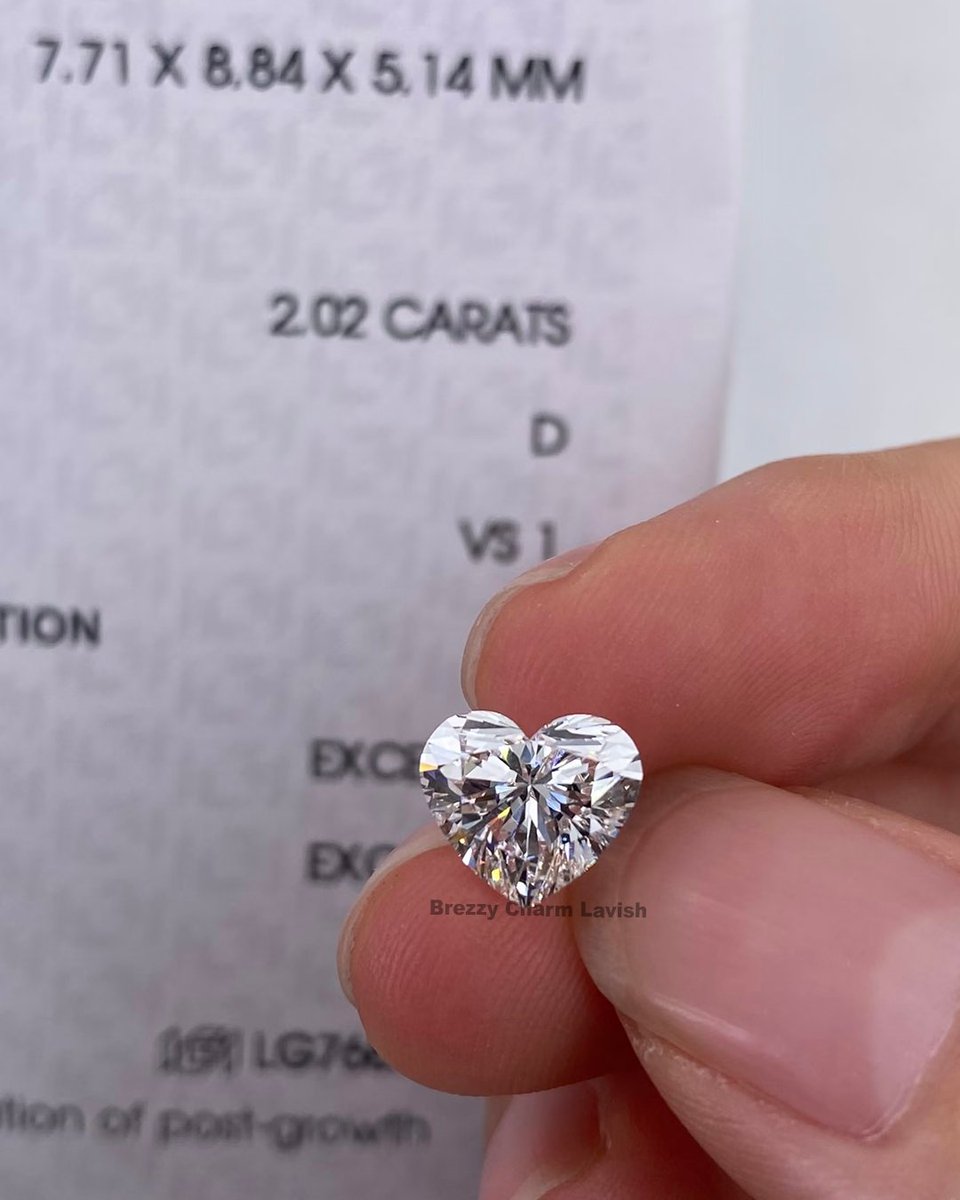 BrezzyLavish's tweet image. Exquisite Heart Shape Lab Grown Diamond
✨ 2.02 CT | D Color | VS1 ✨
----(050526A)----
🌐 lavishlabgrowndiamond.com 
📱 +91 94848 41948
#LabGrownDiamond #HeartShapeDiamond #DColorDiamond #VS1Diamond #LuxuryJewelry #DiamondLover #LavishDiamonds #lavishlabgrowndiamond #lavishdiamond