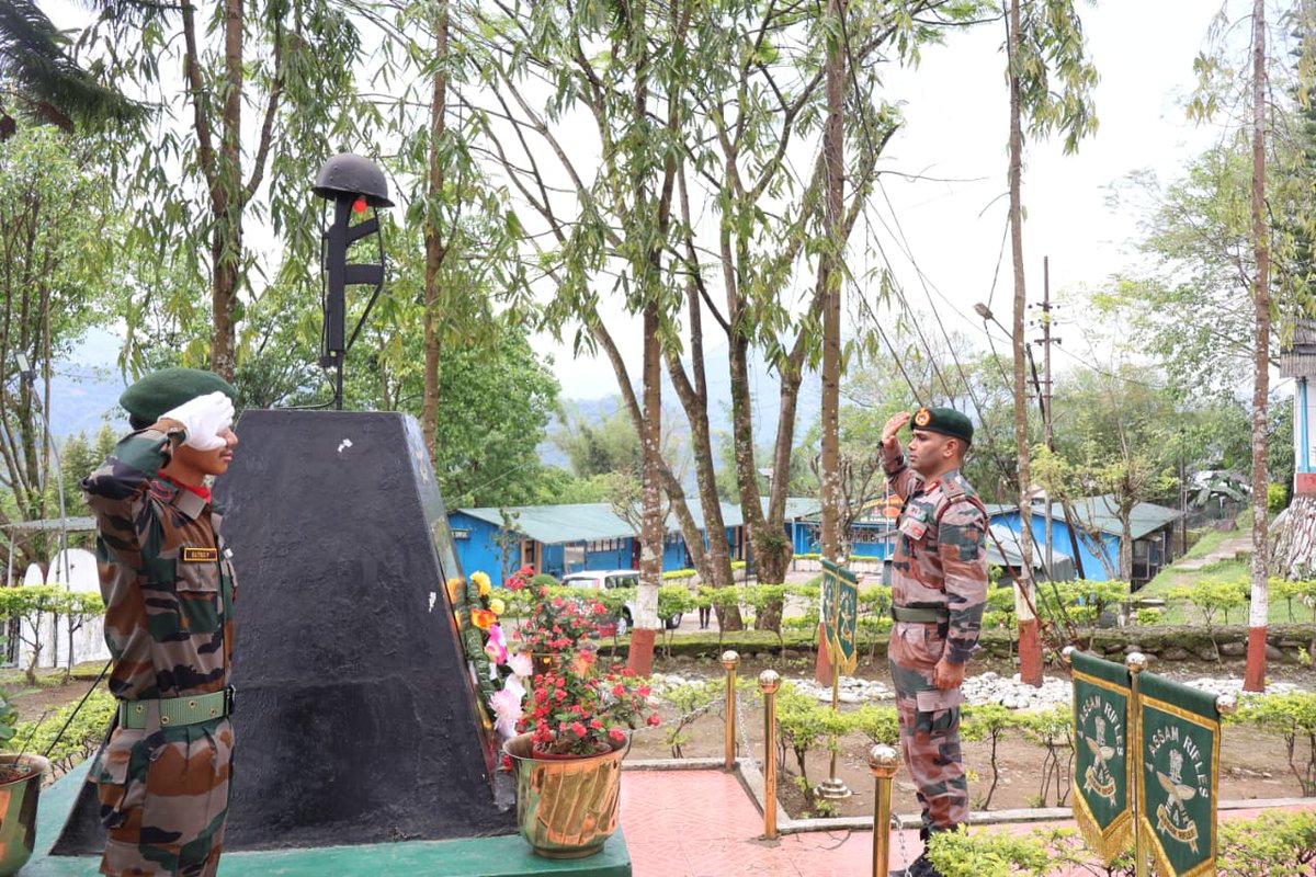 official_dgar's tweet image. ASSAM RIFLES HONOURS THE SUPREME SACRIFICE OF A BRAVEHEART IN ARUNACHAL PRADESH
The Changlang Battalion of #AssamRifles solemnly paid tribute to Rifleman (Late) Nepali Tamang, who made the supreme sacrifice in the line of duty and was killed in action on 05 May 1960 at Imphal,