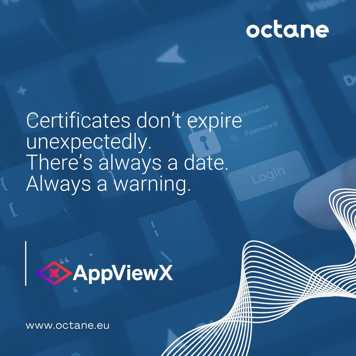 OctaneCybersec's tweet image. Certificates expire. Outages don’t have to.
Manual tracking fails. Automation doesn’t.
Stay ahead with @AppViewX and #Octane.

#CyberSecurity #Automation #PKI #ITSecurity