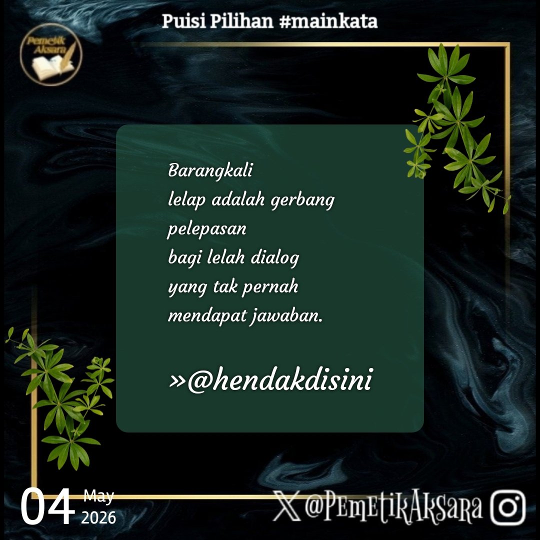 Pemetik Aksara tweet media
