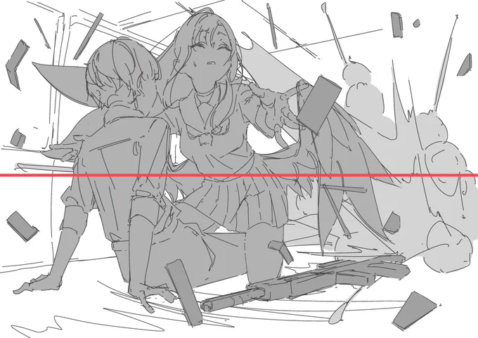 割と前の絵だけど今見ても結構いい雰囲気でてると思う🤔 
