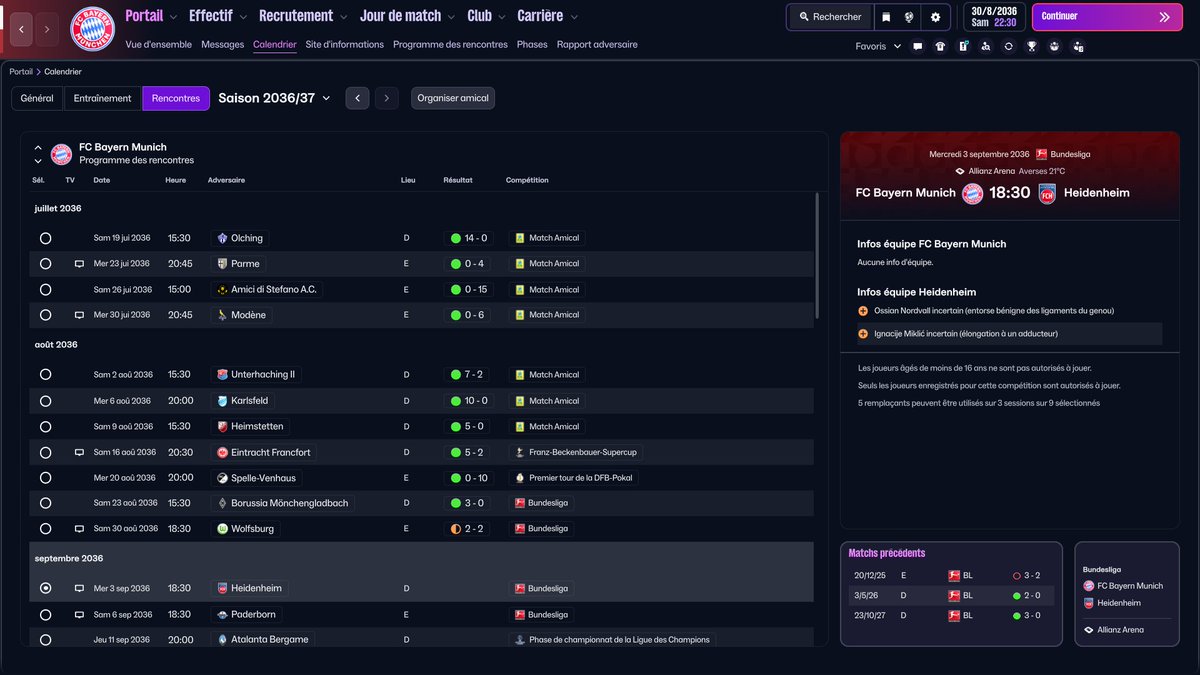 C'est le #MorningBraco ⏰

[S12] #EuropeTour 🇪🇺

<a href="/FCBayern/">FC Bayern München</a>, dernière année de contrat au club ou pas, à vous de décider 😜

📺twitch.tv/bracodu88

De bonne heure et de bonne humeur ☕️

#FM26 #FootballManager
