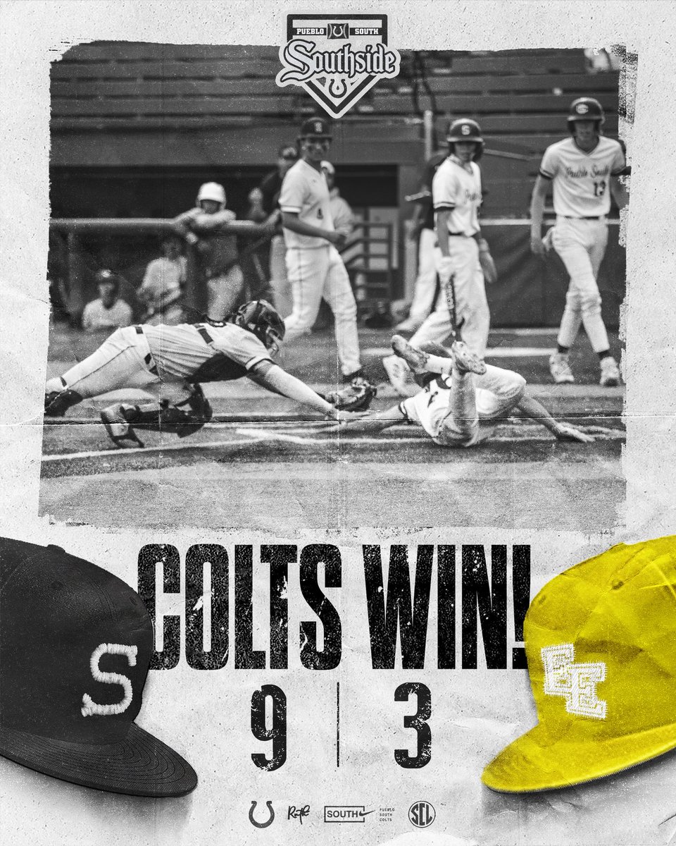 PuebloSouthBSB's tweet photo. 𝐂𝐎𝐋𝐓𝐒 𝐖𝐈𝐍.

Junior James Silva and Freshman @jdhenderson_10 combined for 7 RBIs and 2 hits each to power the Colts past the East Eagles to complete the sweep. 

Extended stats available on MaxPreps.

#COLTure | #AboutUs | #COPreps https://t.co/UGOgNs3lw1
