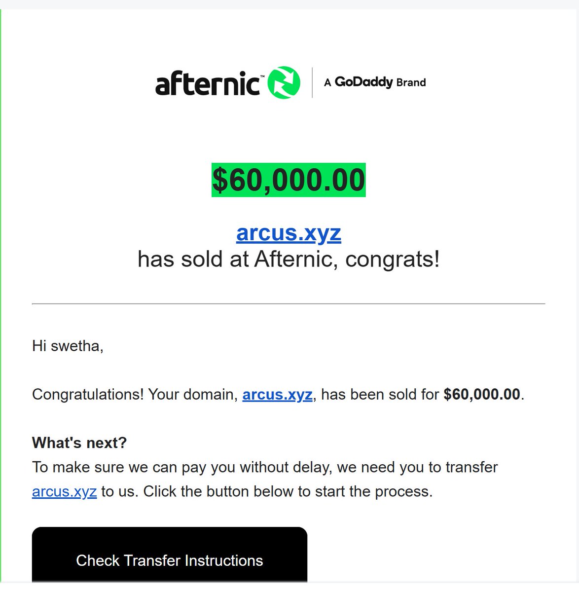 swethayenugula's tweet image. Arcus.xyz sold for $60,000 @afternic 

#domains #domain #domainnames